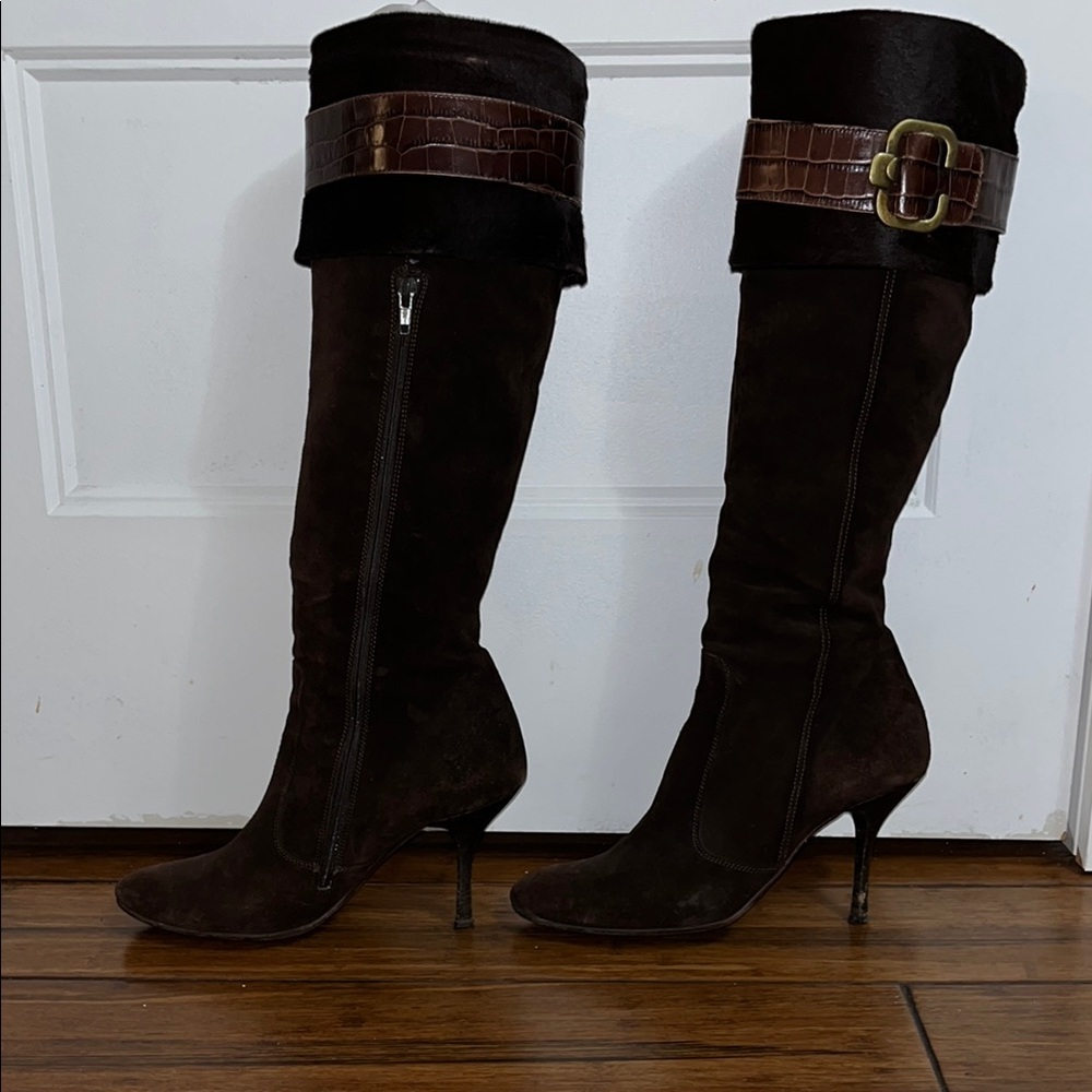 Vero Cuoio Brown Over the Knee Boots